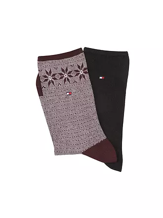 TOMMY HILFIGER | Socken 2er Pkg burgundy | 